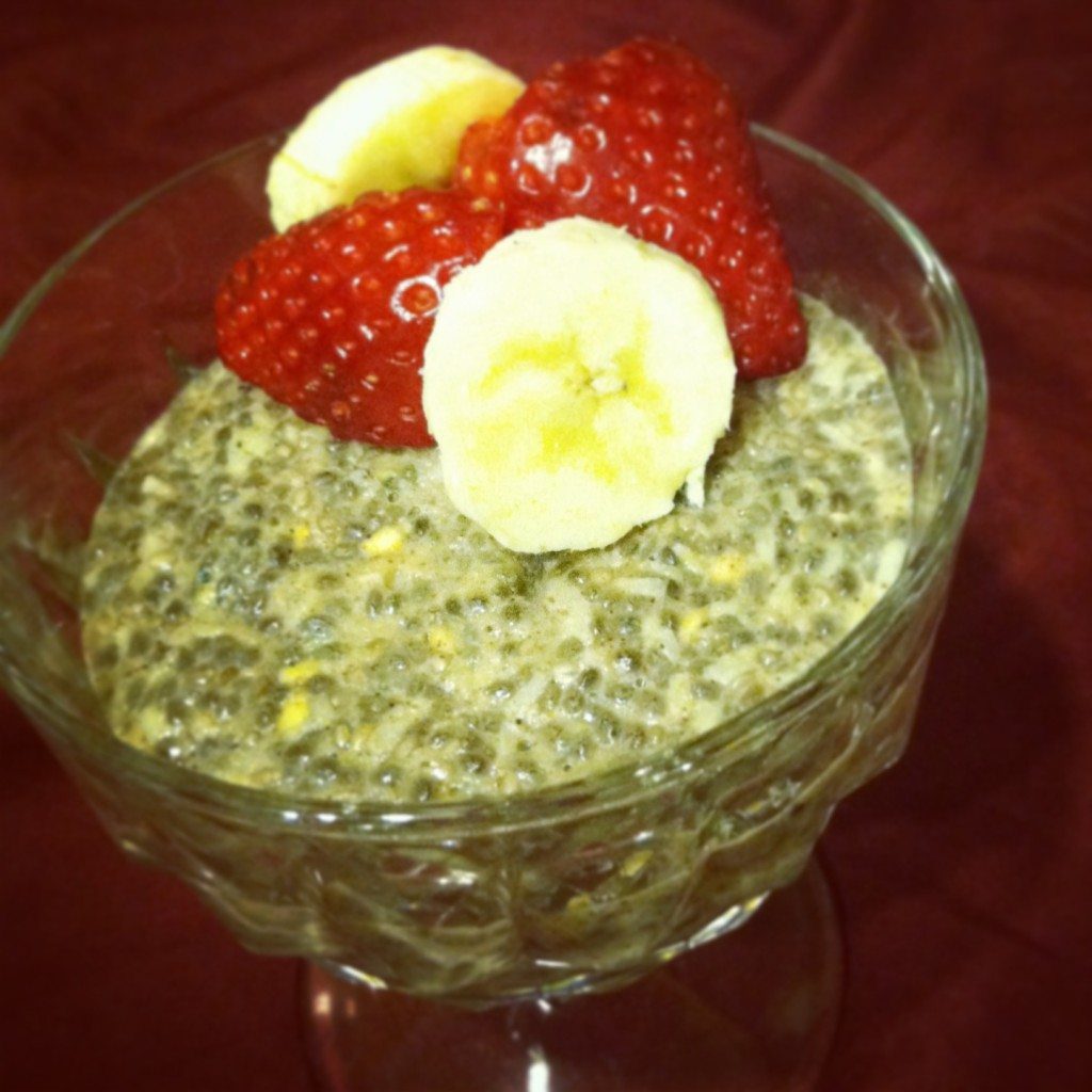 banana chia pudding 1