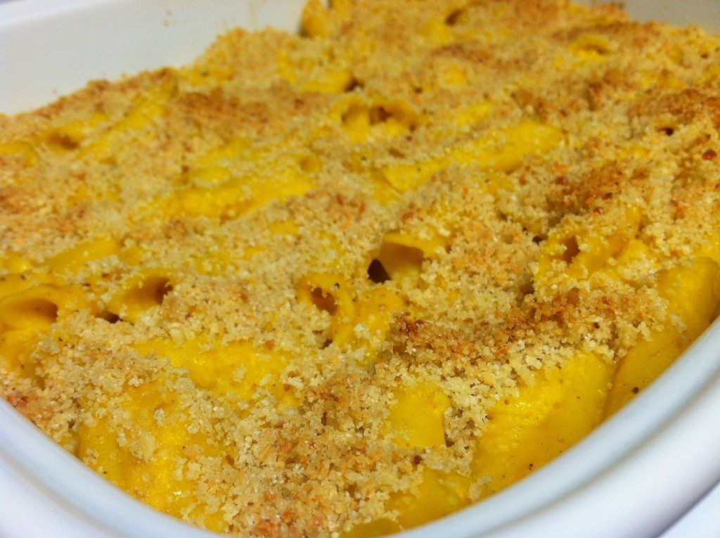 Creamy Pumpkin Mac'n'Cheese bake