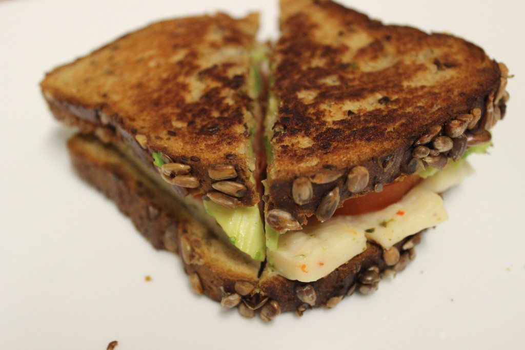 pepperjack tomato avocado grilled cheese