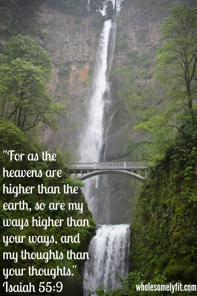 Multnomah Falls higher ways quote