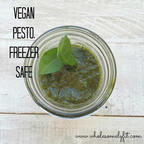 Vegan Pesto, great freezer safe recipe
