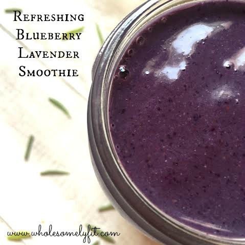 Lavender Blueberry Smoothie, refreshing & vegan 1