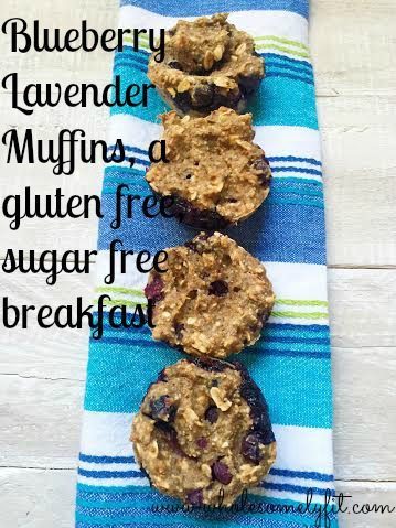 Blueberry Lavender Muffins, perfect sugar free breakfast