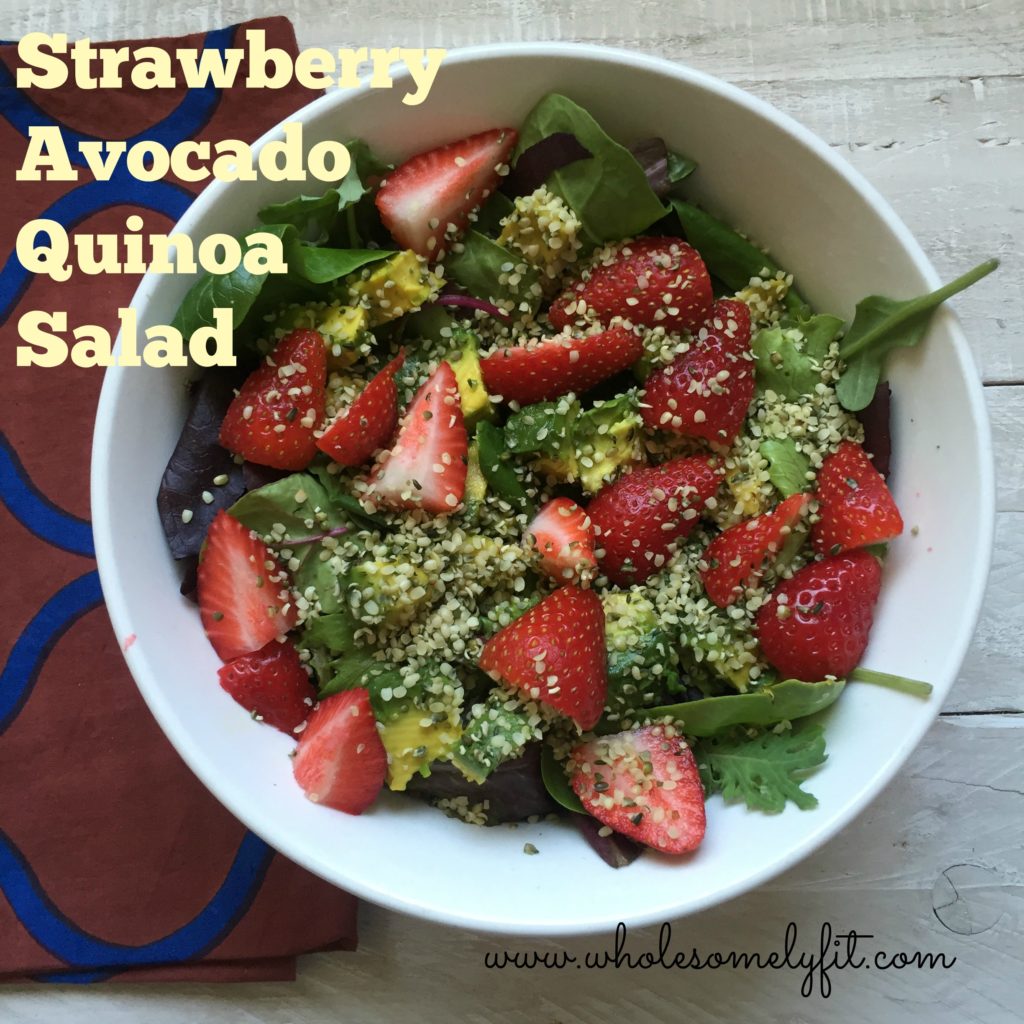 strawberry avocado quinoa salad yum
