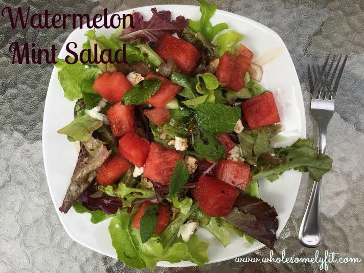 Watermelon Mint Salad, summer favorite.jpg