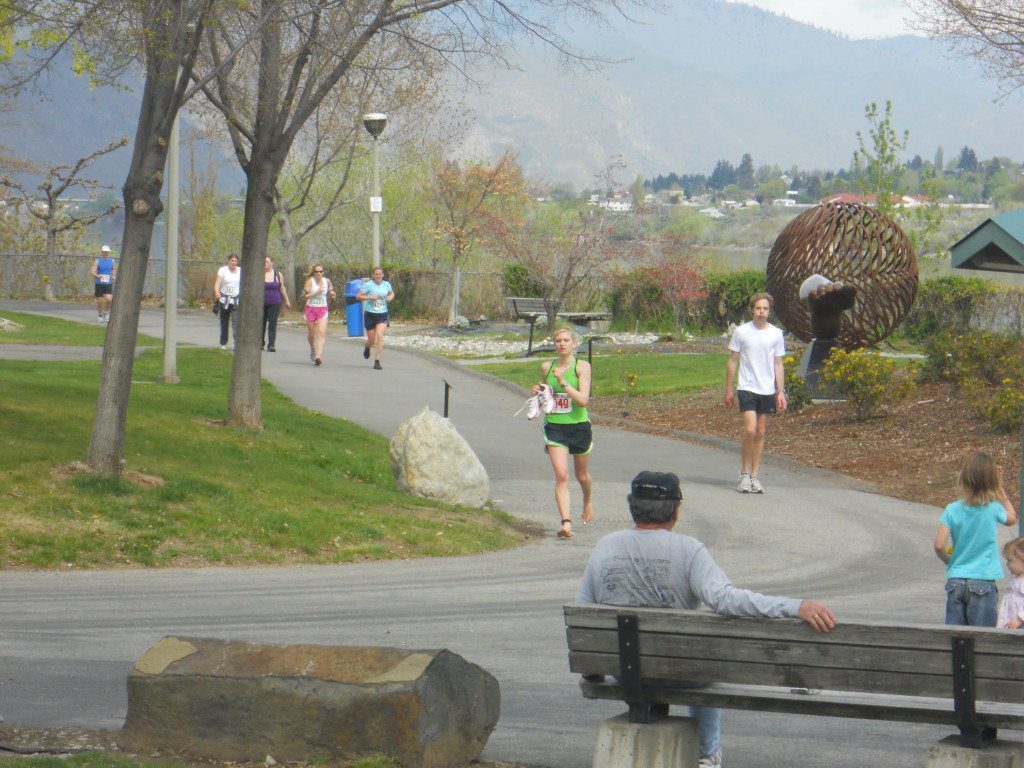 going to finish line