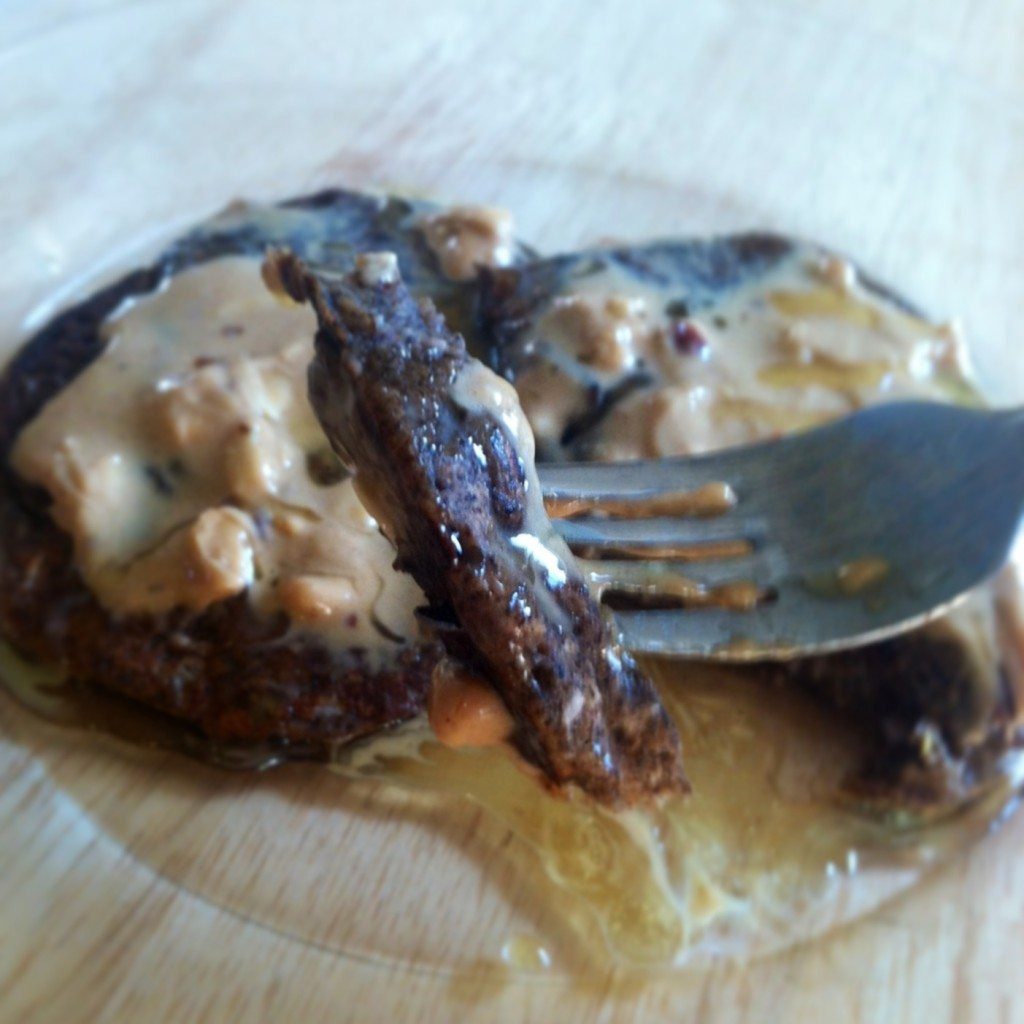 pb on buckwheat pancake