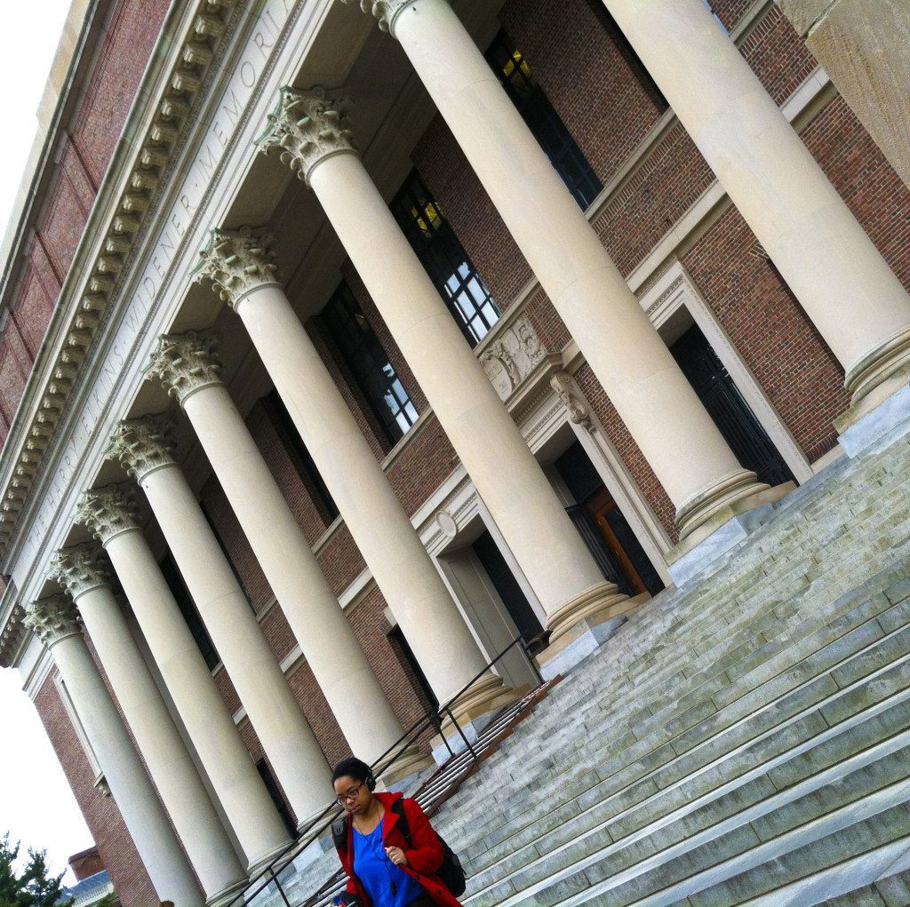 steps of harvard library