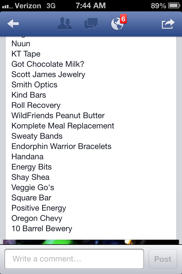 list of sponsors