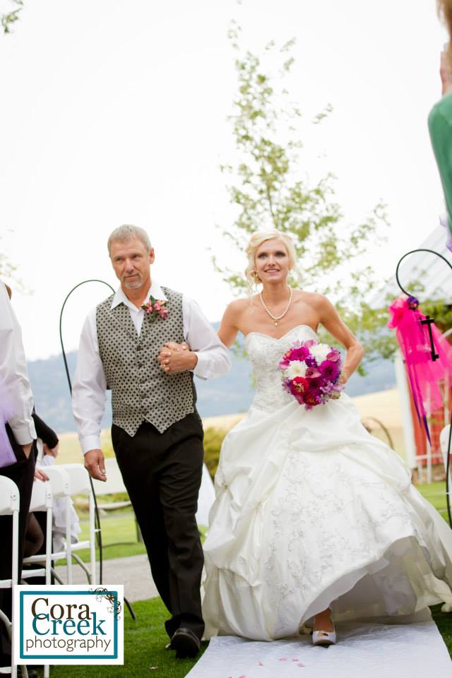dad walking me down