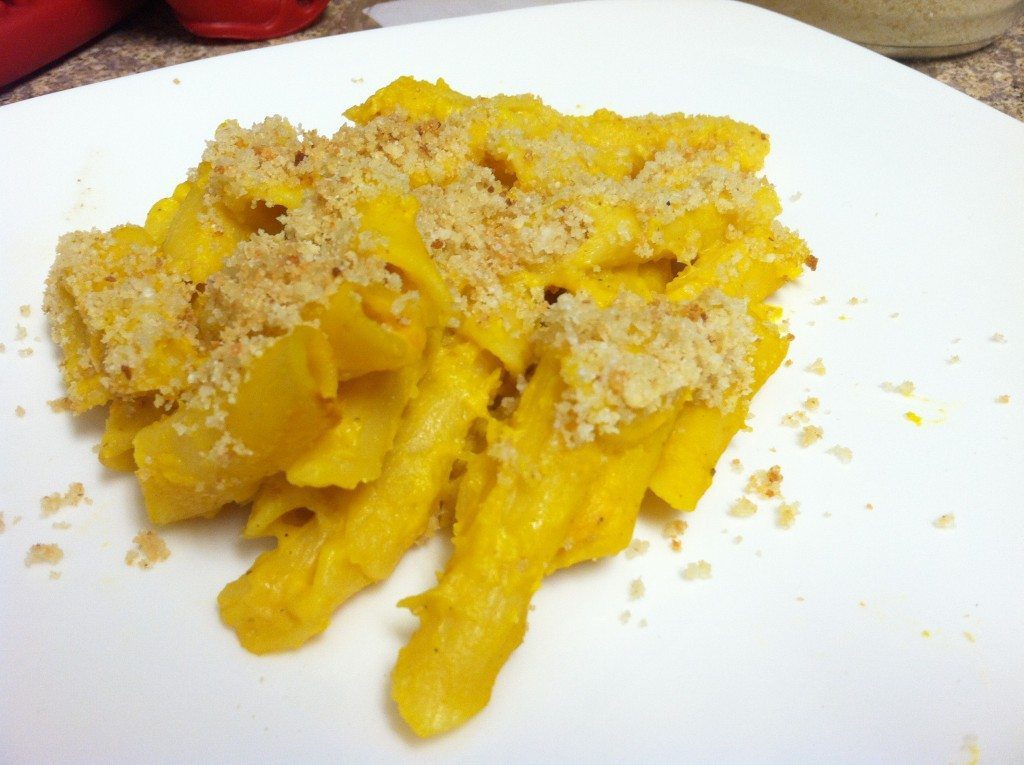 PUmpkin mac'n'cheese bake yum