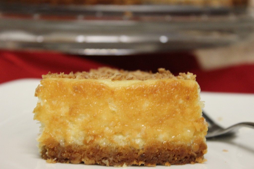 back of cheesecake