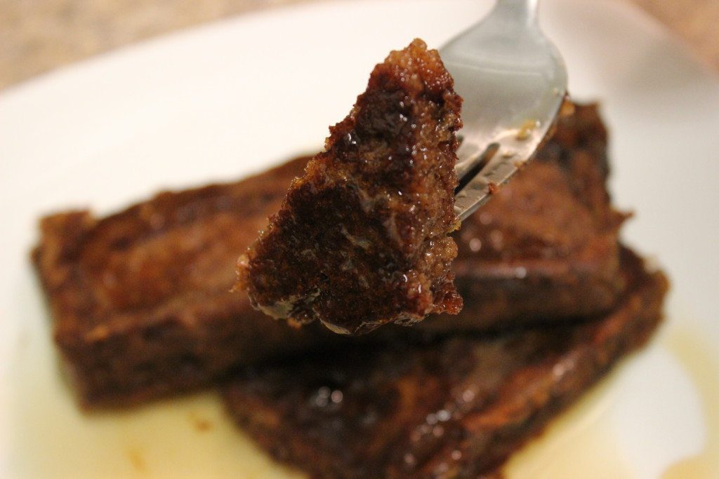 Egg Nog Pumpkin Cinnamon French Toast big bite