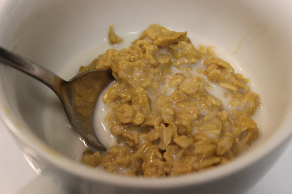 pumpkin spiced oatmeal