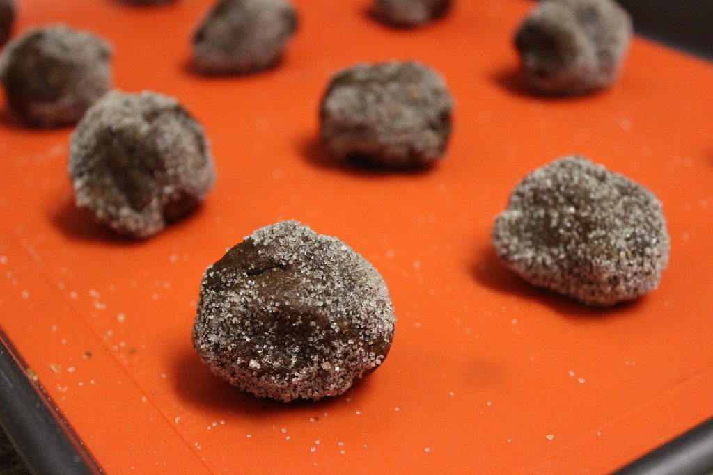 sugar dough balls GF ginger molasses