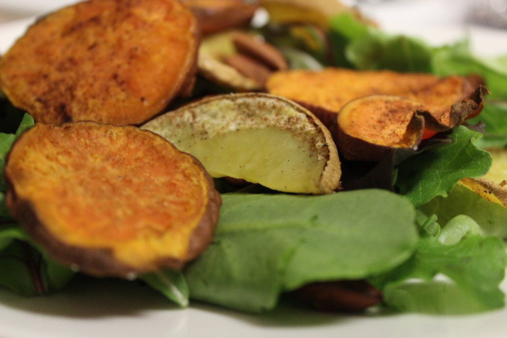 sweet potato almond salad