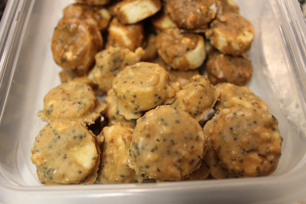 frozen peanut butter almond butter banana bites