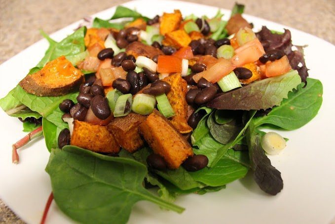 Sweet Potato Taco Salad (Vegan & GF)
