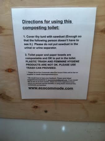 directions for toilet