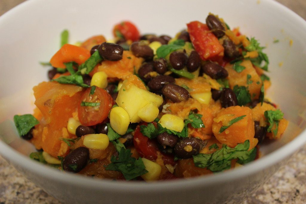 Great sweet potato cilantro lime salad