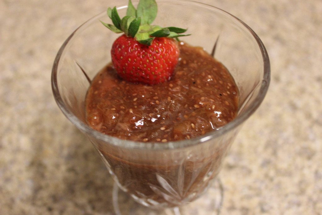 Strawberry Rhubarb Chia Pudding