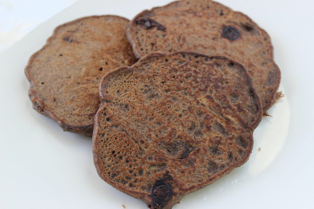 choc. zucchini pancakes