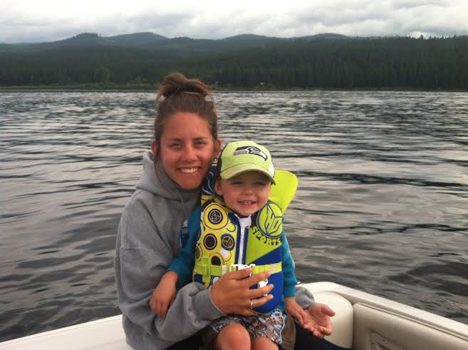 megan & micah on boat