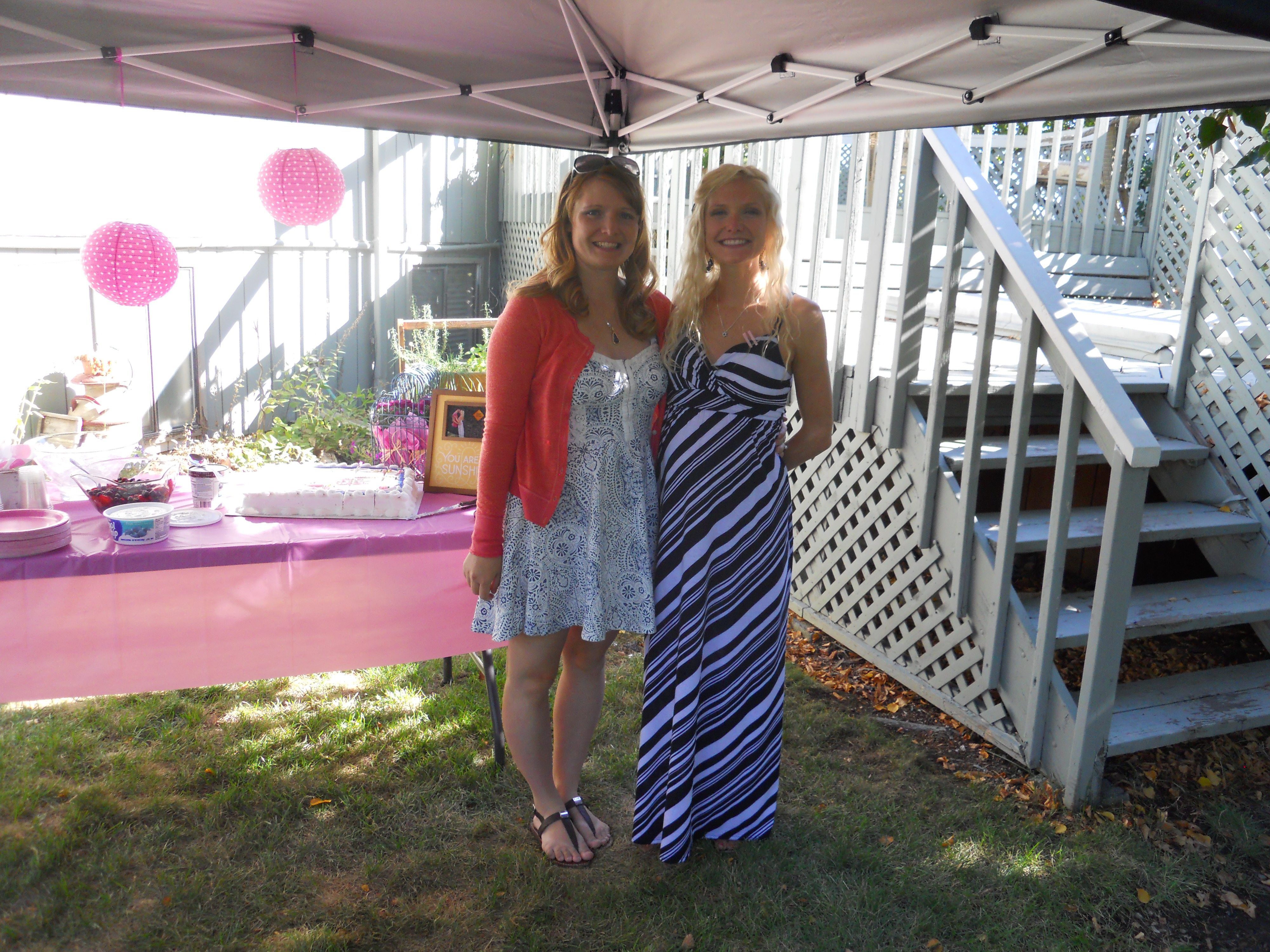 cassie and I at shower