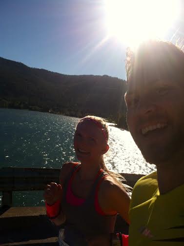 running selfie
