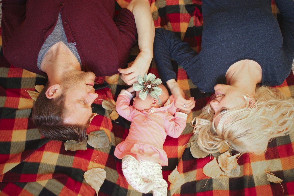 Reagan On Blanket with Mom and Dad3