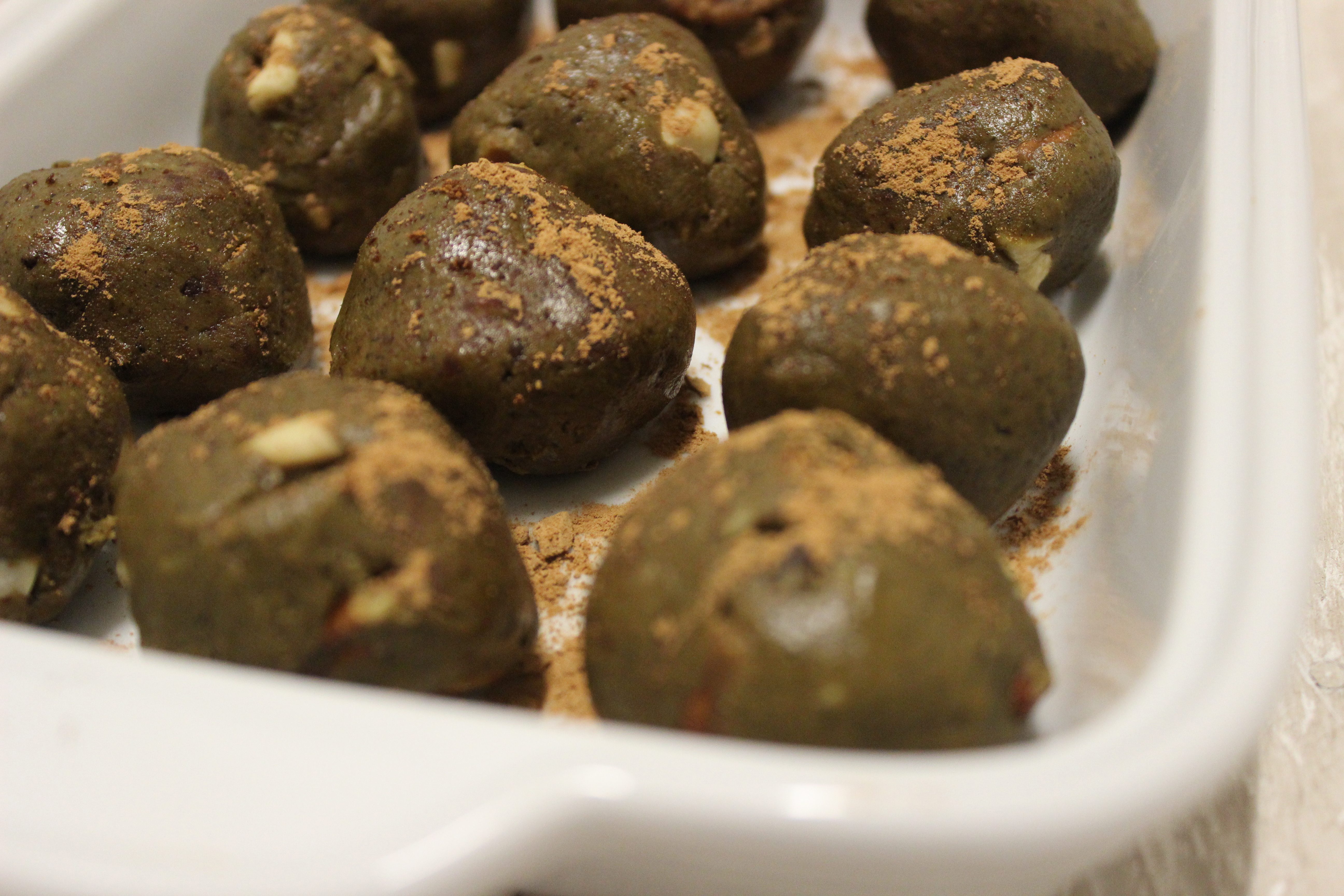 matcha protein bites