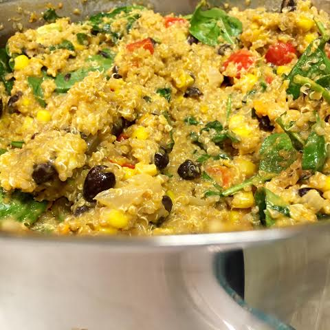Mexi Sweet Potato & Quinoa Casserole
