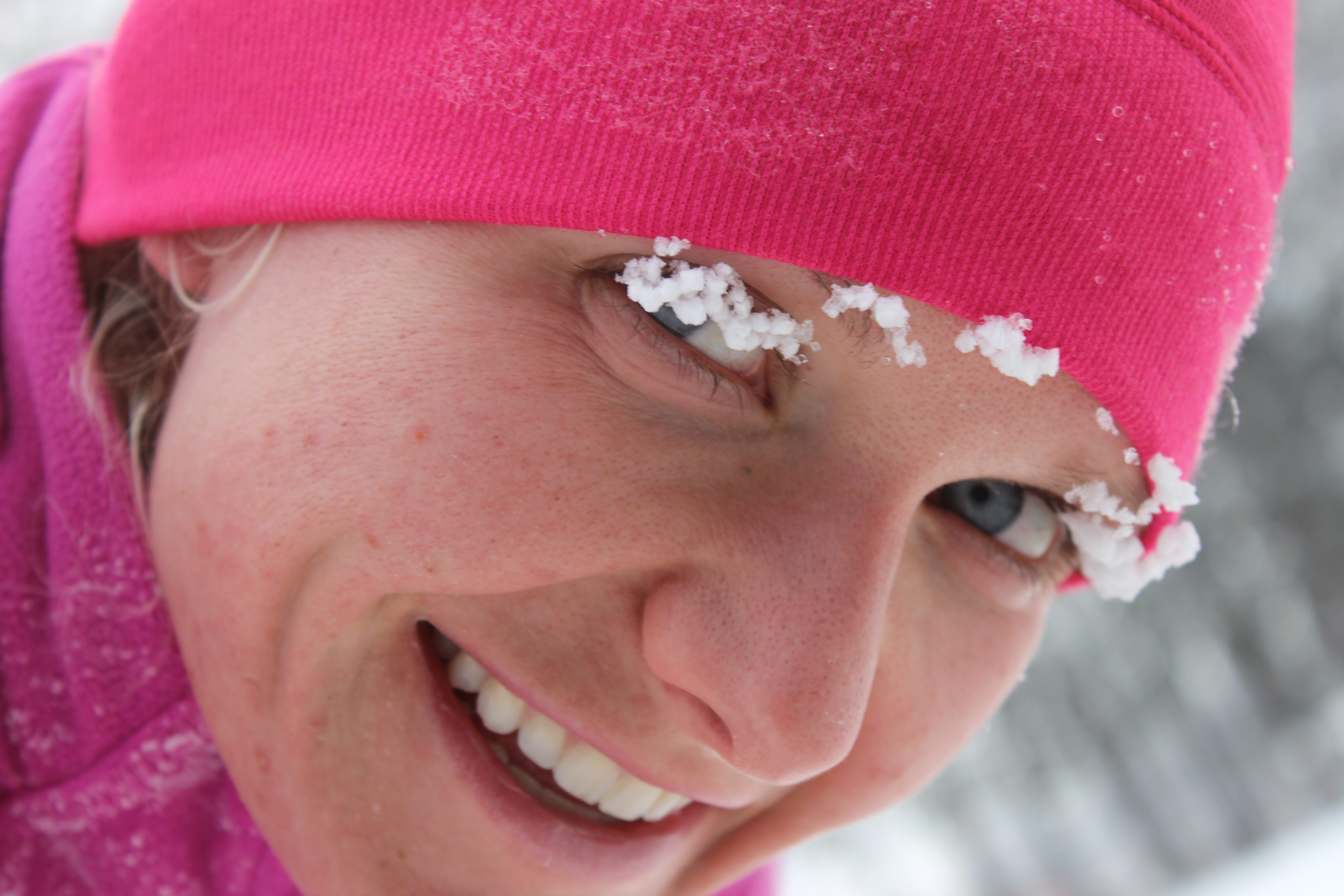 smiling frosty face