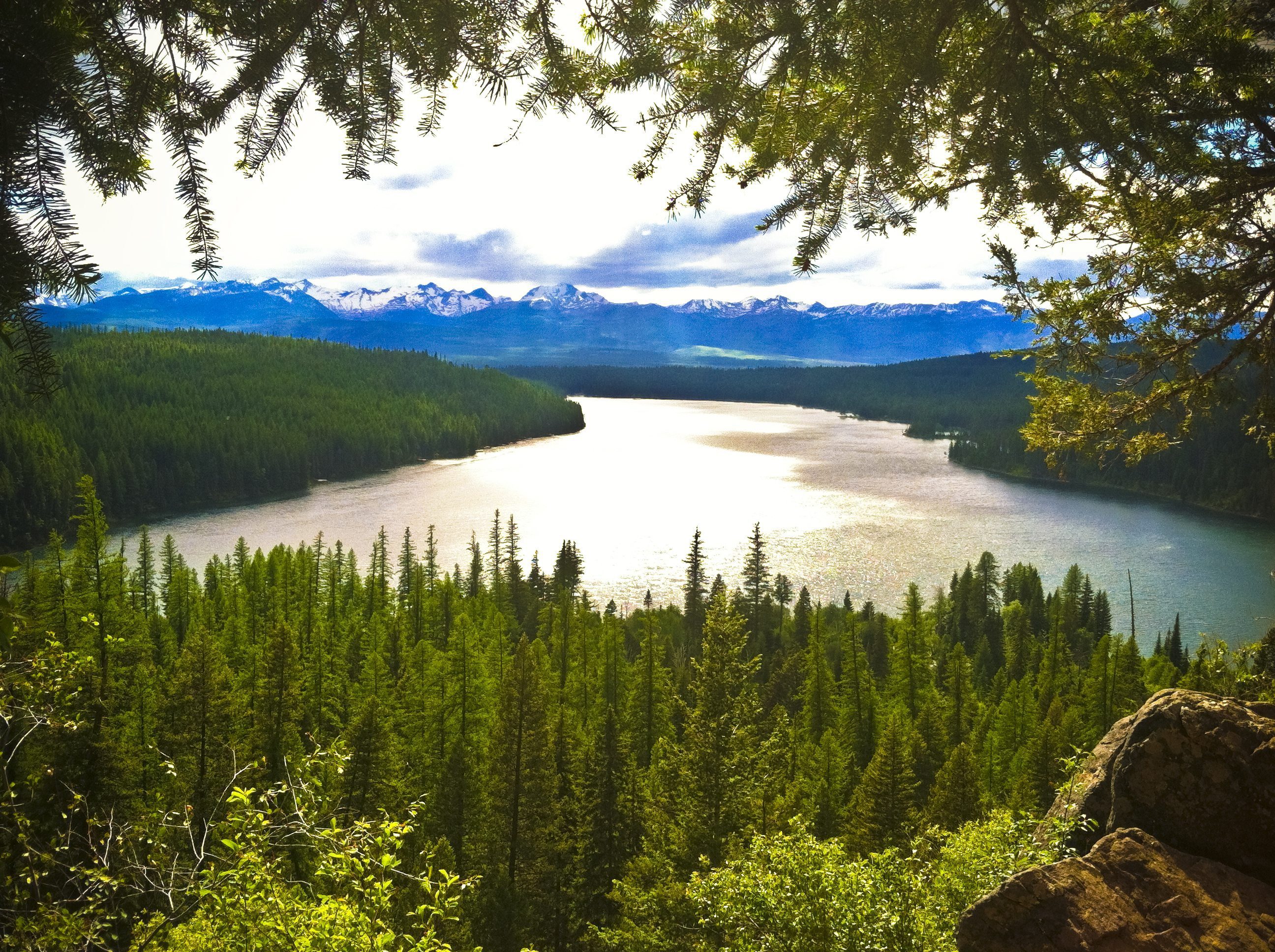 sunny view of holland lake