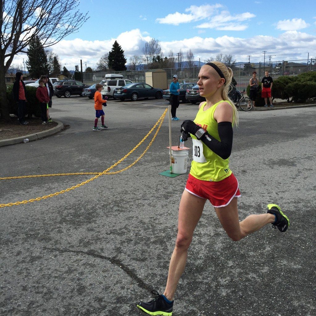 running in at the Rapid Rabbit