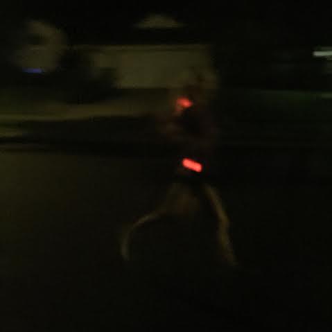 running with safety lights