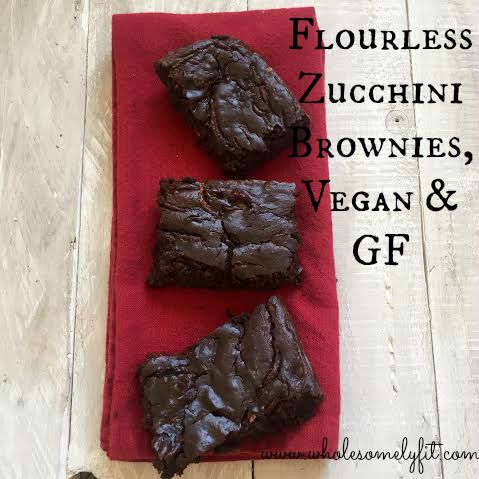 Flourless Zucchini Brownies, vegan