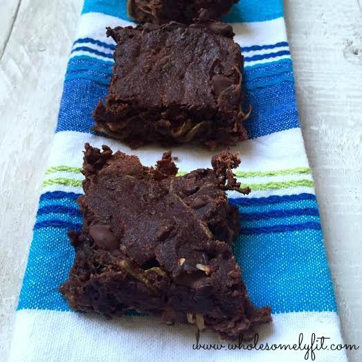 GF Zucchini Brownies, vegan