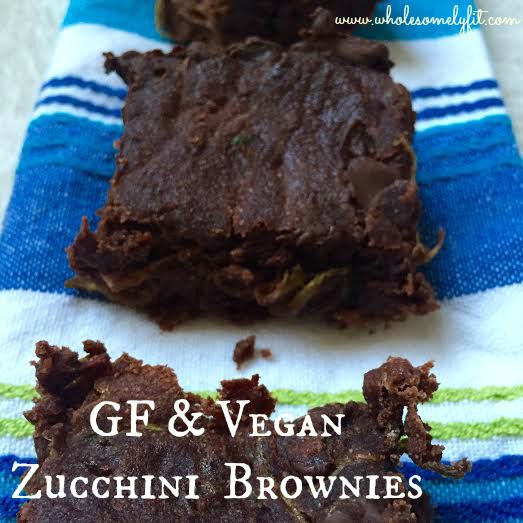 Vegan GF Zucchini Brownies