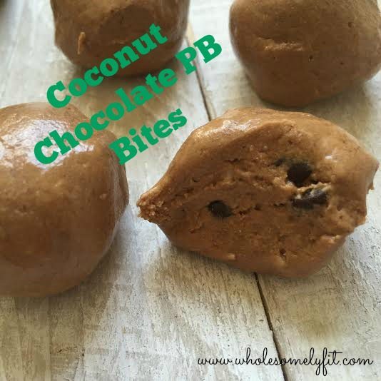 Coconut Chocolate PB Bites