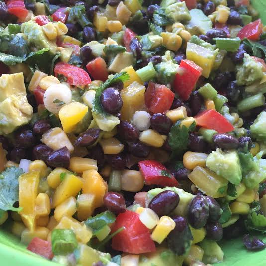 Avocado Fiesta Bowl, eat the rainbow