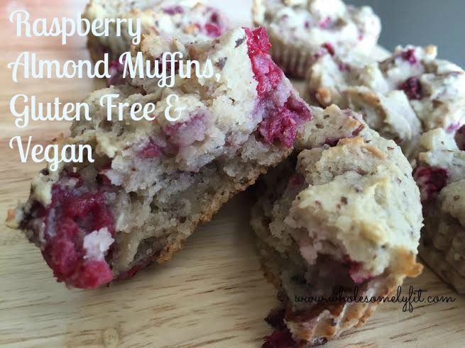 Raspberry Almond Muffins, GF & Vegan