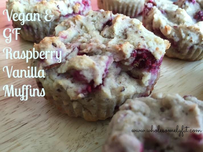 Raspberry Almond Muffins, GF vegan yum