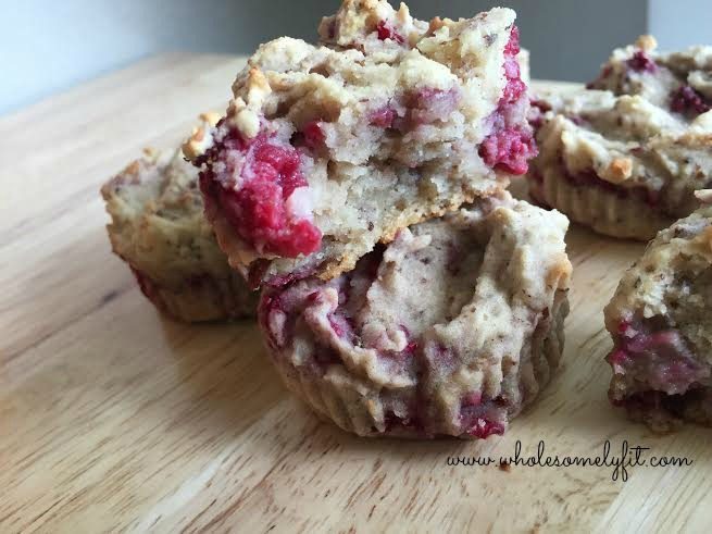 Raspberry Almond Muffins, gluten free & vegan
